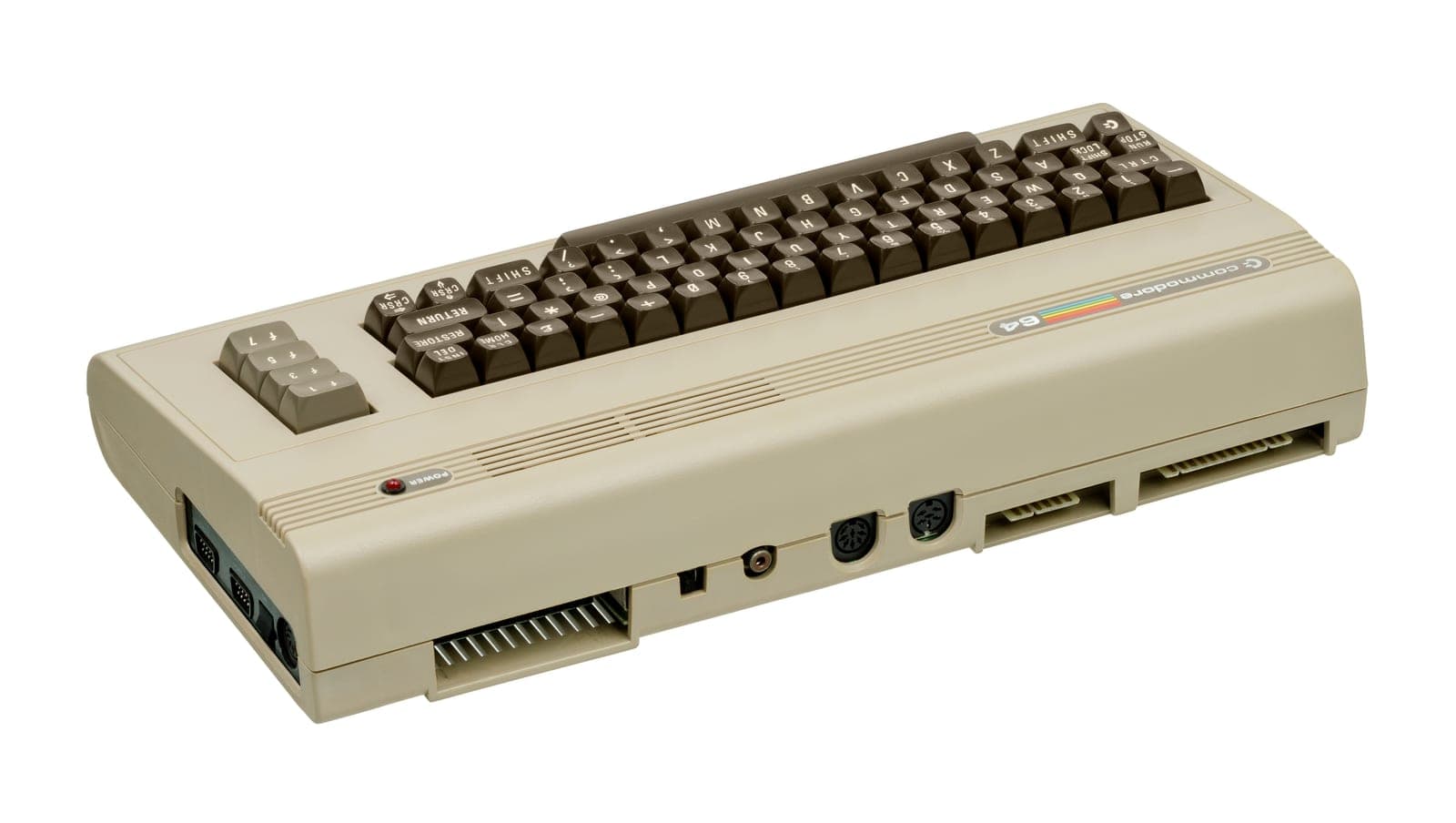 Commodore 64 rear ports and connectors