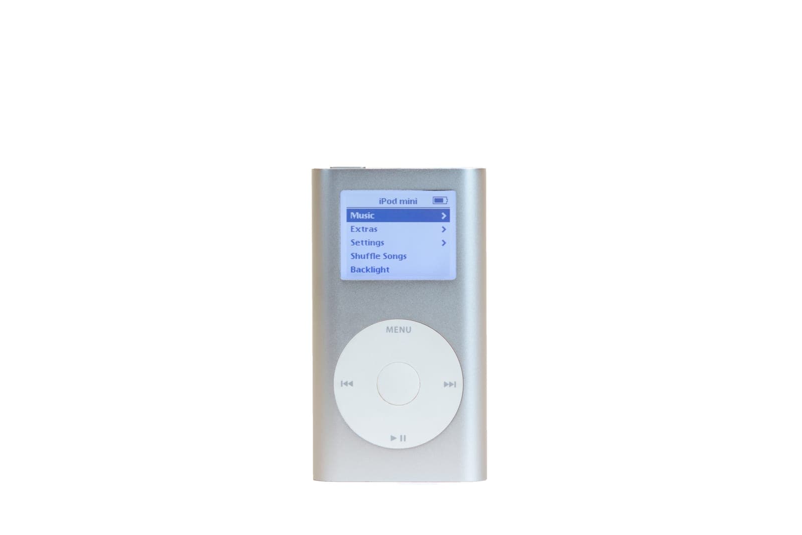 iPod mini on a bright neutral background